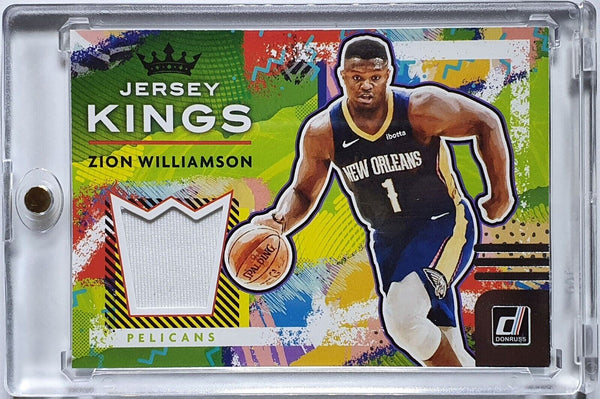 2021 Panini Donruss Zion Williamson #PATCH Jersey Kings - Ready to Grade