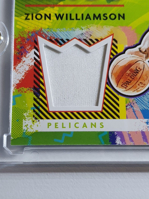 2021 Panini Donruss Zion Williamson #PATCH Jersey Kings - Ready to Grade