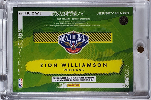 2021 Panini Donruss Zion Williamson #PATCH Jersey Kings - Ready to Grade