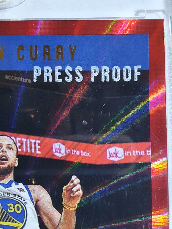 2018 Donruss Stephen Curry #7 RED LAZER /99 Prizm PRESS PROOF - Rare