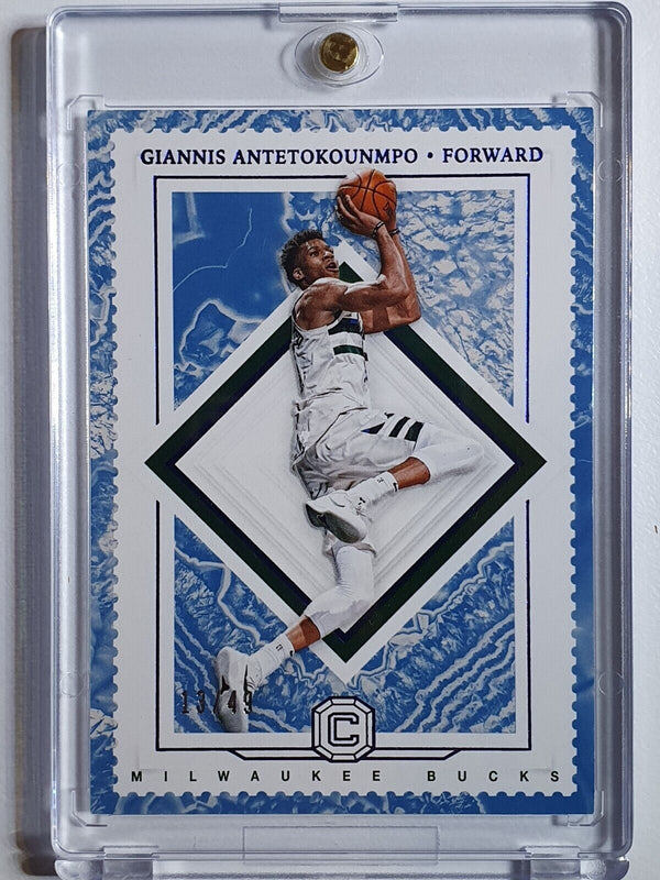 2017 Cornerstones Giannis Antetokounmpo #88 QUARTZ /49 - Ready to Grade