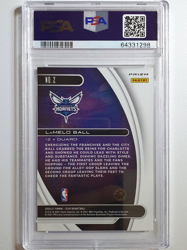 2020 Flux Lamelo Ball Rookie TITAN SILVER HOLO Uncirculated - PSA 9 (POP 3)