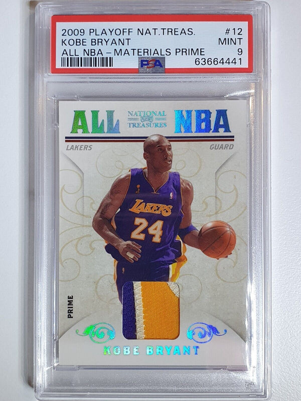 2009 National Treasures Kobe Bryant PRIME #PATCH /25 Jersey - PSA 9 (POP 1)