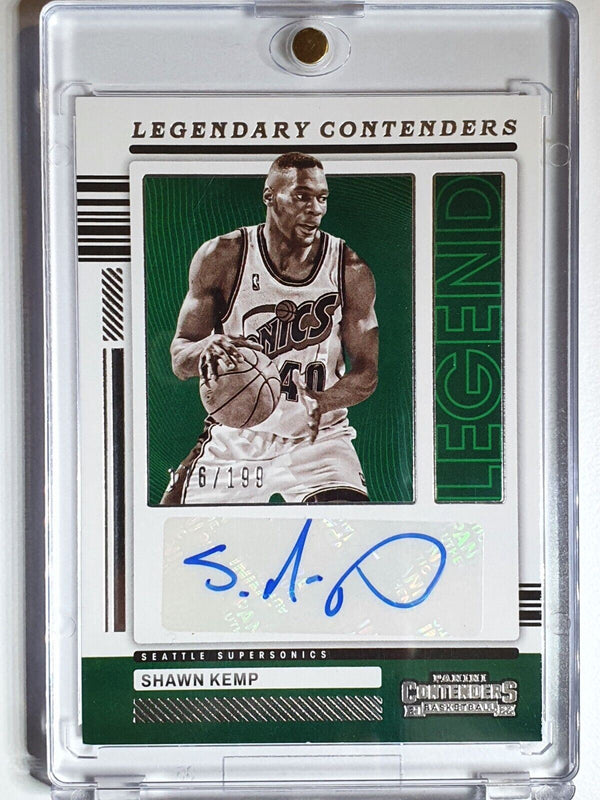 2021 Panini Contenders Shawn Kemp #AUTO /199 Legendary Contenders - Rare