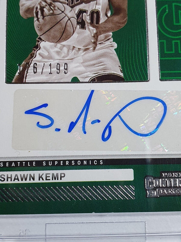 2021 Panini Contenders Shawn Kemp #AUTO /199 Legendary Contenders - Rare