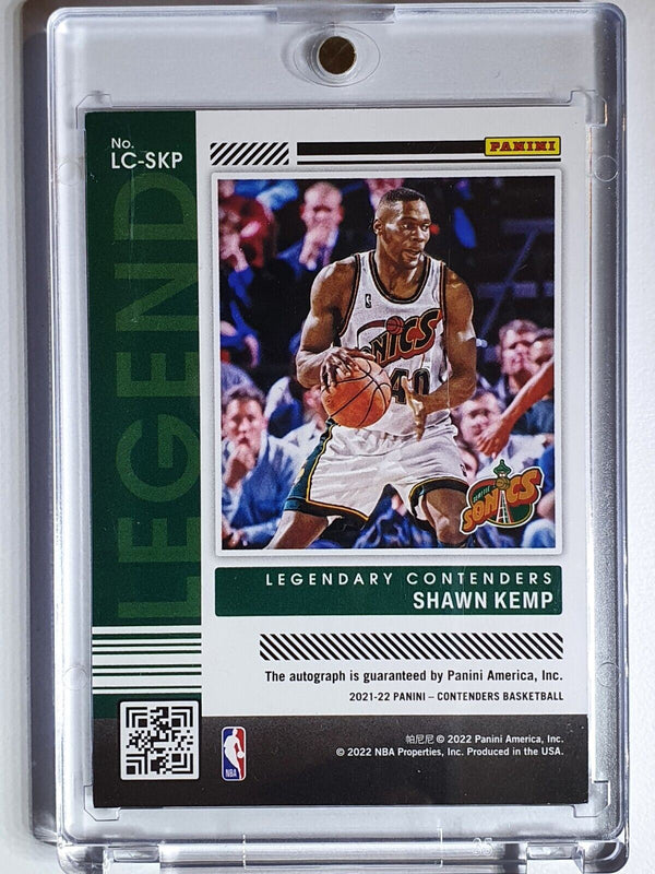 2021 Panini Contenders Shawn Kemp #AUTO /199 Legendary Contenders - Rare