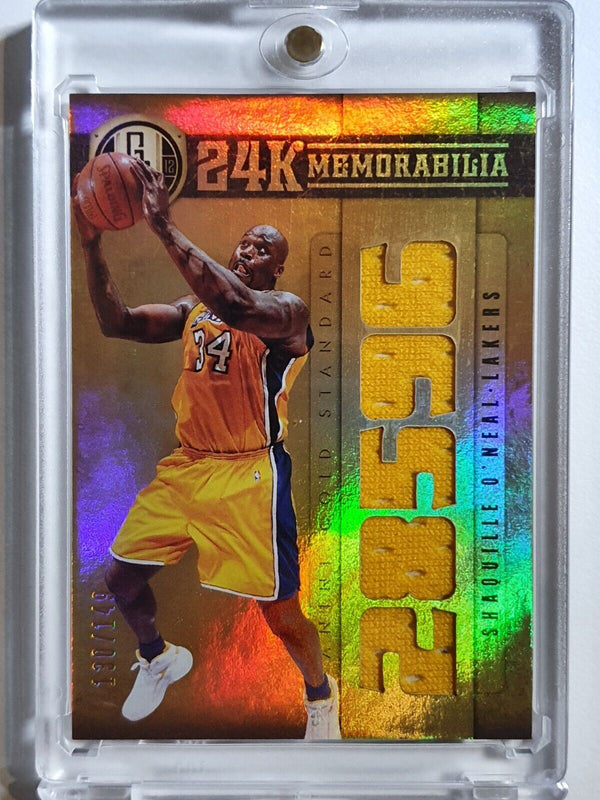 2011 Gold Standard Shaquille O'Neal #PATCH /149 Game Worn 5 Letter Jersey - Rare