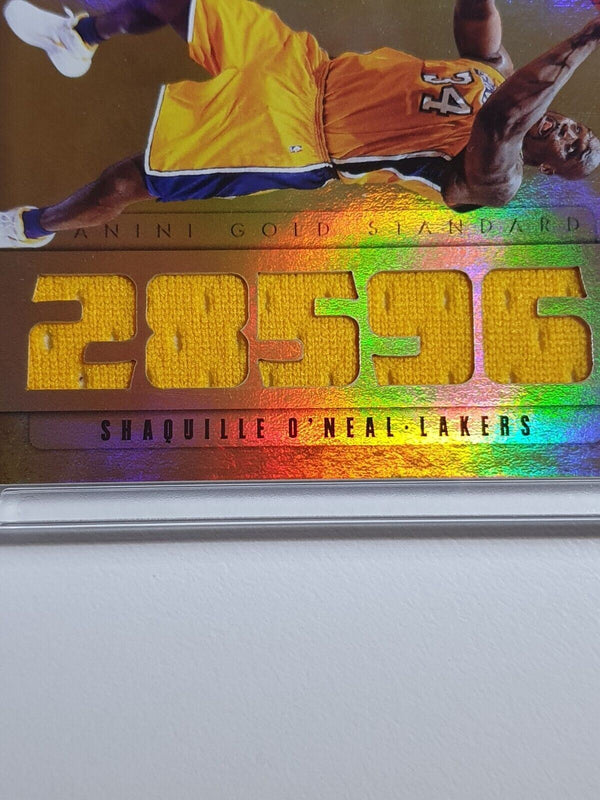 2011 Gold Standard Shaquille O'Neal #PATCH /149 Game Worn 5 Letter Jersey - Rare