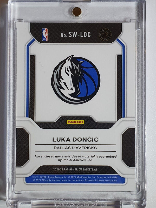 2021 Prizm Luka Doncic #PATCH Game Worn Jersey Swatch - Ready for Grading