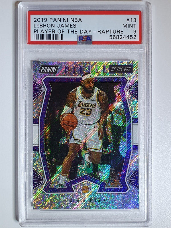 2019 Panini LeBron James #13 RAPTURE /99 Holo - PSA 9 (POP 3)