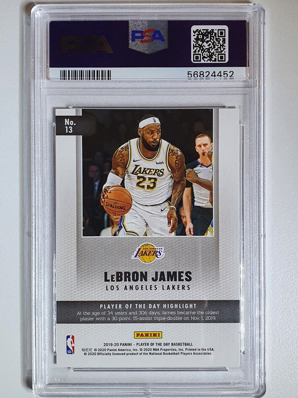 2019 Panini LeBron James #13 RAPTURE /99 Holo - PSA 9 (POP 3)