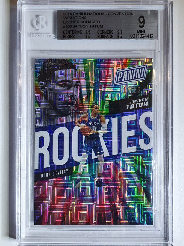 2017 Panini National Jayson Tatum Rookie ESCHER SQUARES /25 - BGS 9 (POP 1)