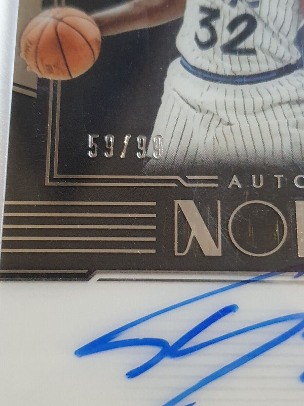 2017 Noir Shaquille O'Neal AUTO /99 On Card Autograph - Panini Sealed