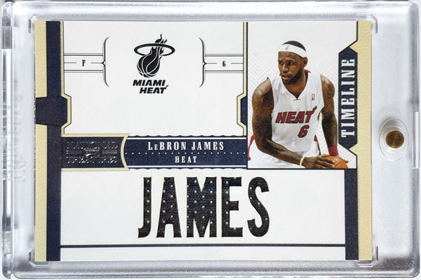 2011 National Treasures LeBron James #PATCH /99 Game Worn Jersey - Rare