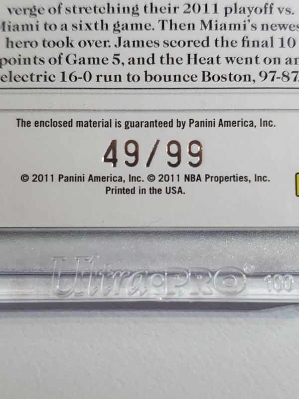 2011 National Treasures LeBron James #PATCH /99 Game Worn Jersey - Rare