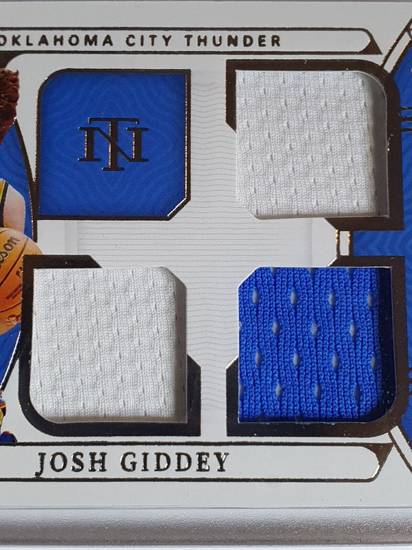 2021 National Treasures Josh Giddey Rookie #PATCH /99 Triple Jerseys - Rare