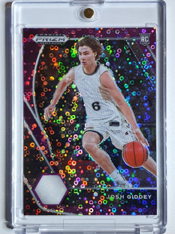 2021 Prizm Josh Giddey Rookie PURPLE FAST BREAK /50 HOLO Draft Picks - Rare