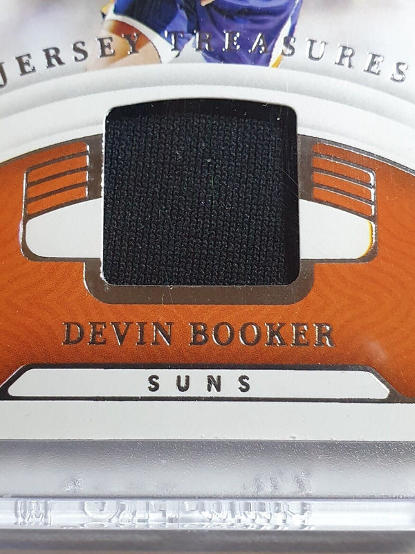 2021 National Treasures Devin Booker #PATCH /99 Game Worn Jersey - Rare