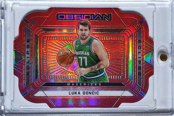 2020 Panini Obsidian Luka Doncic #1 RED FLOOD Eclipse Die Cut - Ready to Grade