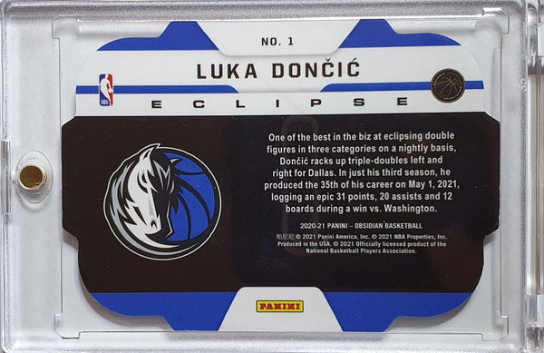 2020 Panini Obsidian Luka Doncic #1 RED FLOOD Eclipse Die Cut - Ready to Grade