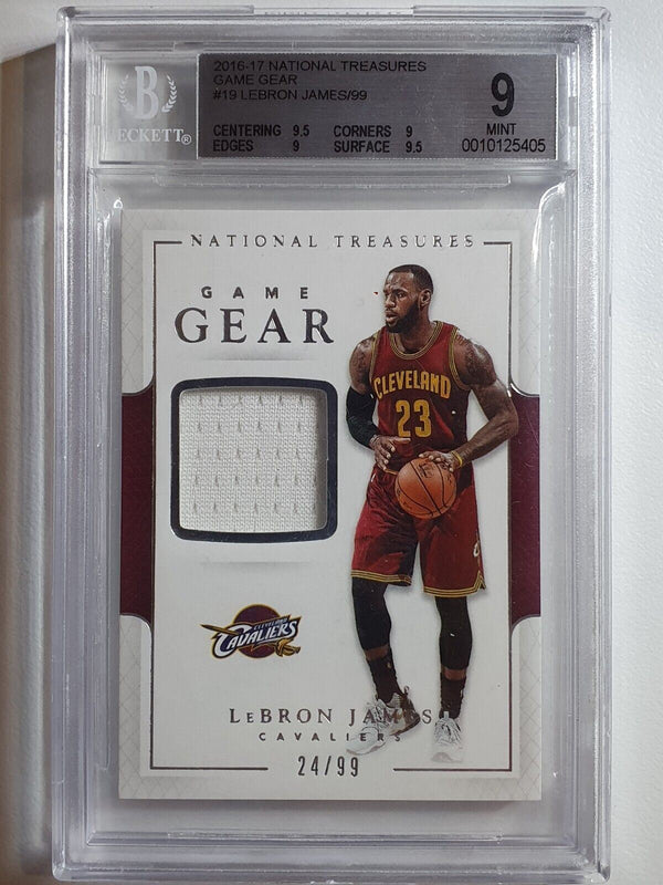 2016 National Treasures Lebron James #PATCH /99 Jersey - BGS 9 (POP 3)