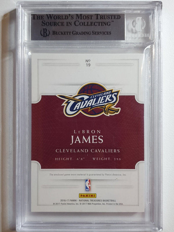 2016 National Treasures Lebron James #PATCH /99 Jersey - BGS 9 (POP 3)