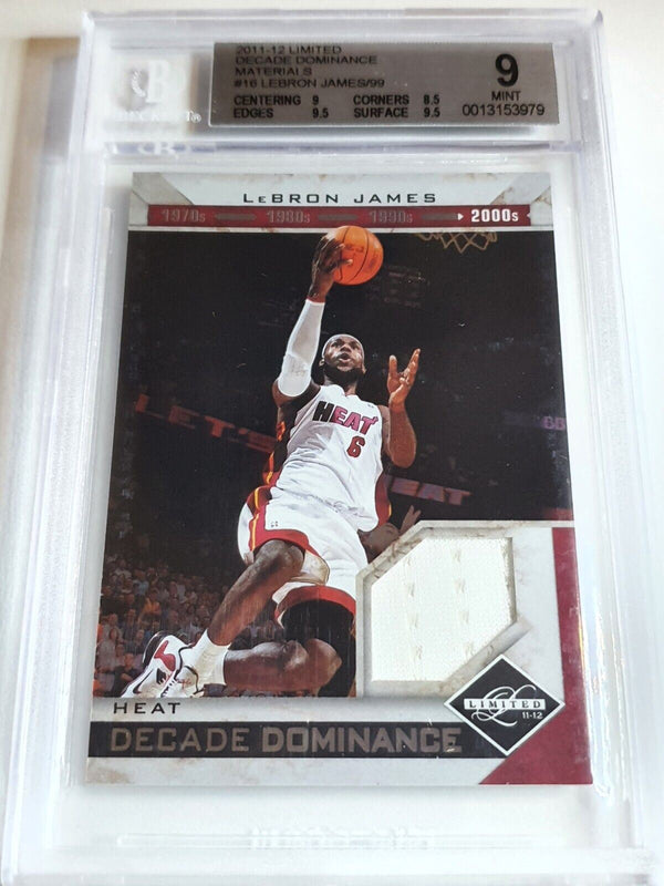 2011 Panini Limited LeBron James #PATCH /99 Game Worn - BGS 9 (POP 1)