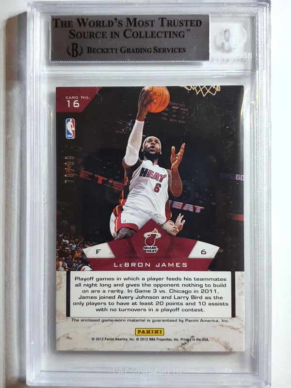 2011 Panini Limited LeBron James #PATCH /99 Game Worn - BGS 9 (POP 1)