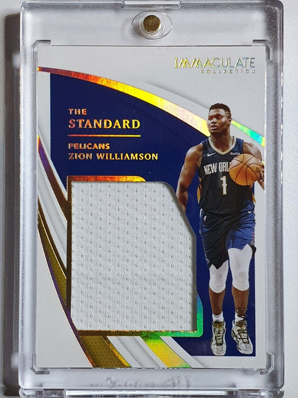 2020 Panini Immaculate Zion Williamson #PATCH GOLD /49 Game Worn Jersey - Rare