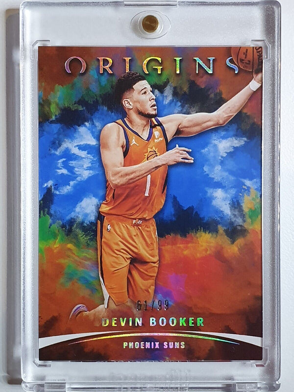 2 x Devin Booker Origins Cards (Both Serial Numbered)