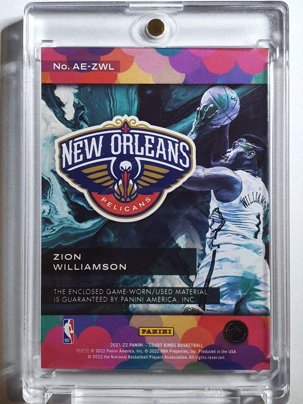 2021 Court Kings Zion Williamson #PATCH Game Worn Jersey - Rare