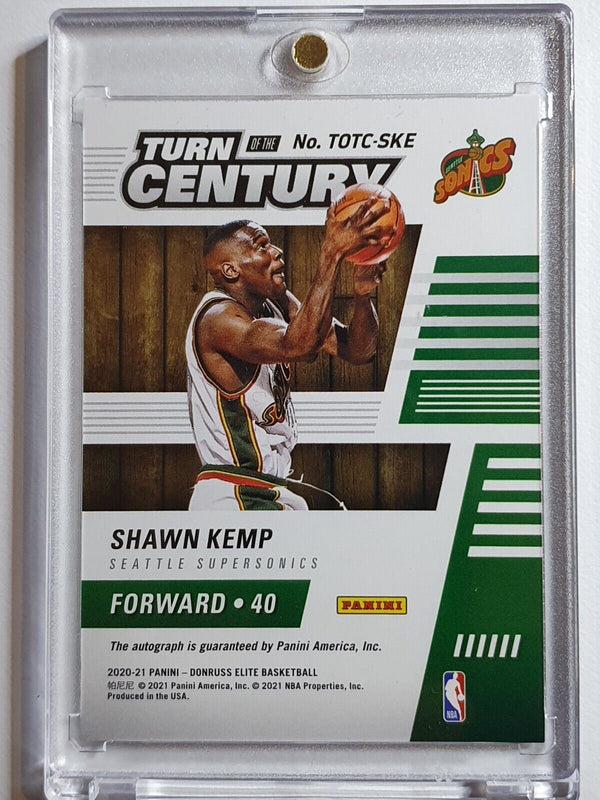 2020 Donruss Elite Shawn Kemp #AUTO /60 HOLO Turn of the Century - Rare