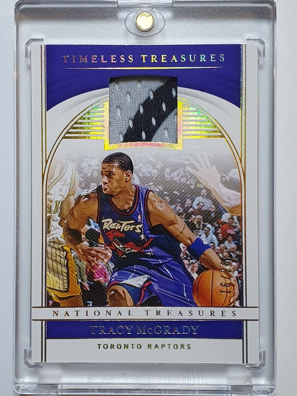 2019 National Treasures Tracy McGrady PRIME #PATCH /25 Game Worn Jersey - Rare