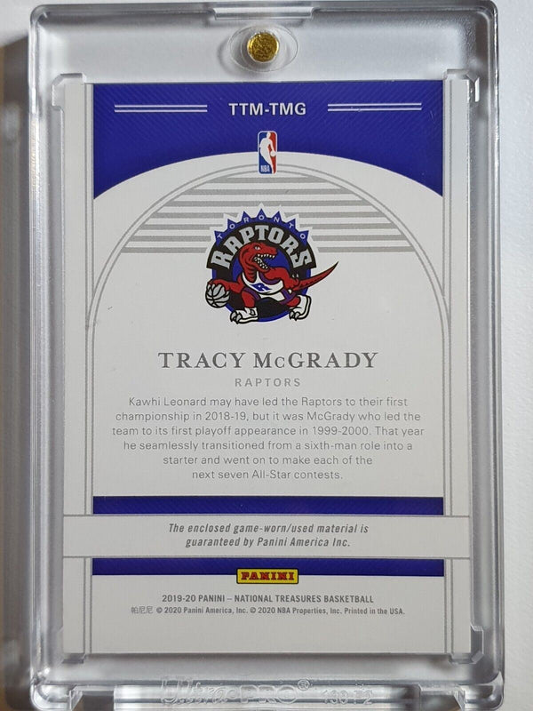 2019 National Treasures Tracy McGrady PRIME #PATCH /25 Game Worn Jersey - Rare