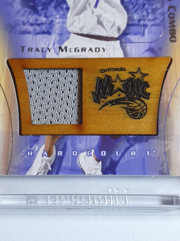 2003 Upper Deck Tracy McGrady JERSEY PATCH & GAME FLOOR - Rare Gem