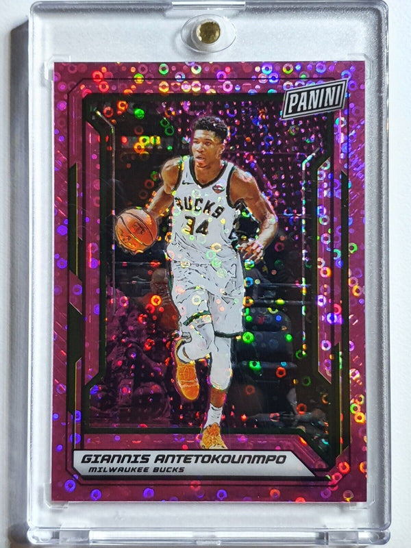 2019 Panini Giannis Antetokounmpo #35 PINK FAST BREAK /50 - Ready to Grade