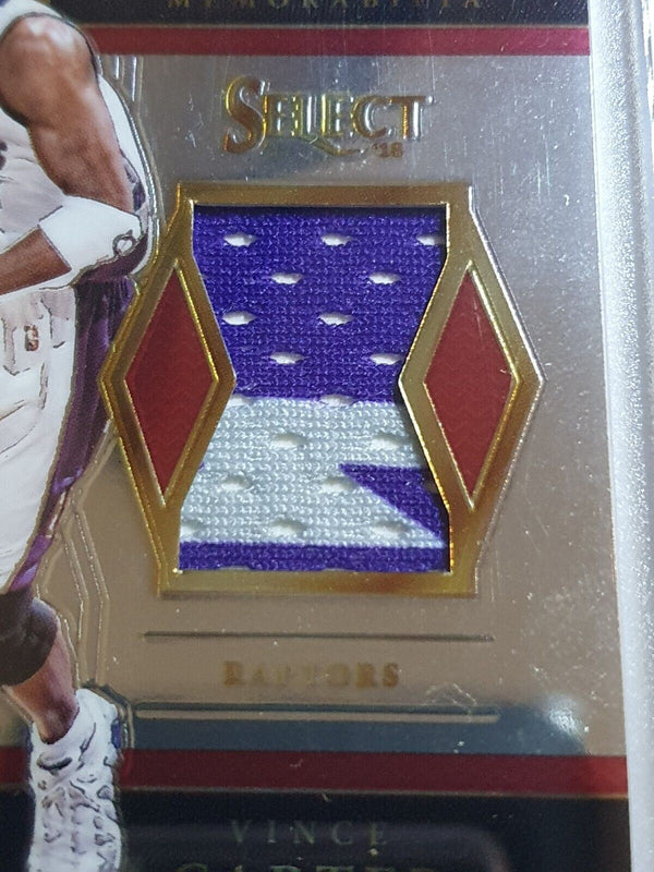 2017 Panini Select Vince Carter #PATCH Game Worn Jersey - Ready to Grade