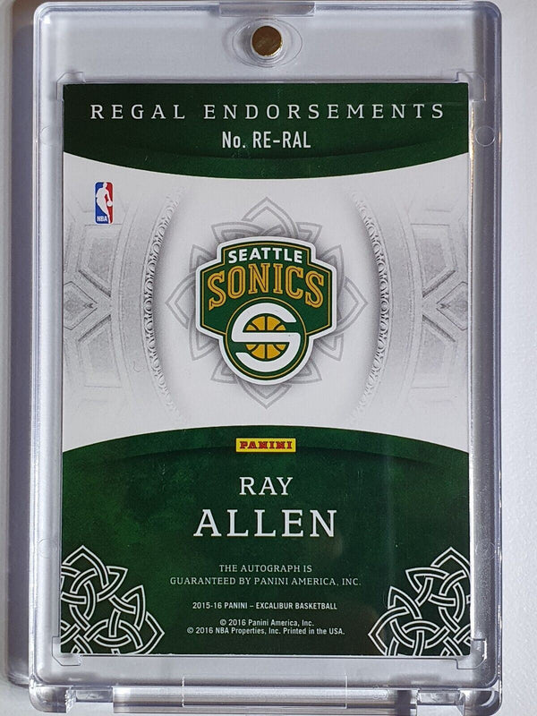 2015 Panini Excalibur Ray Allen AUTO /99 Regal Endorsement - Rare