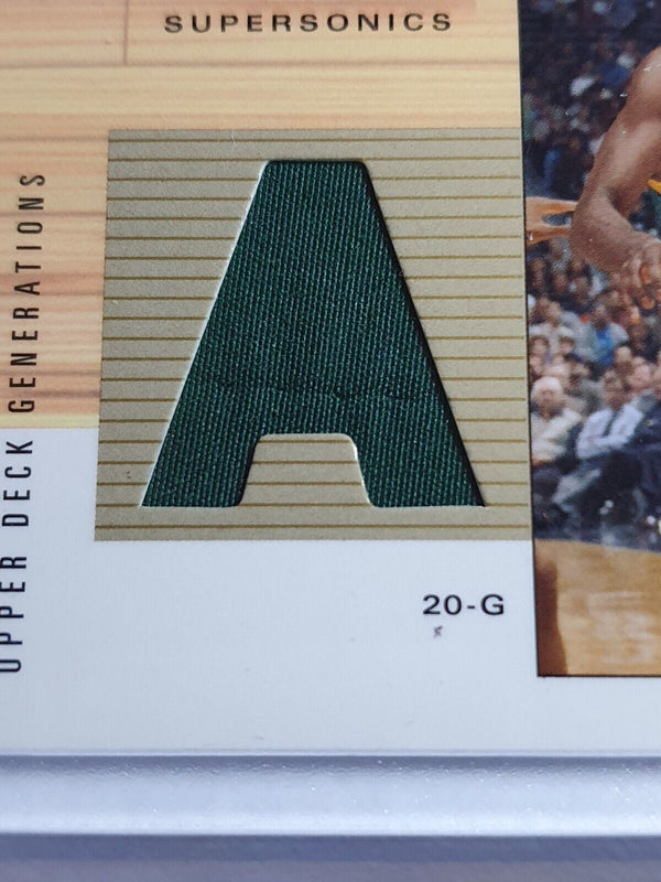 2002 Upper Deck Gary Payton #PATCH Game Worn Jersey - Rare