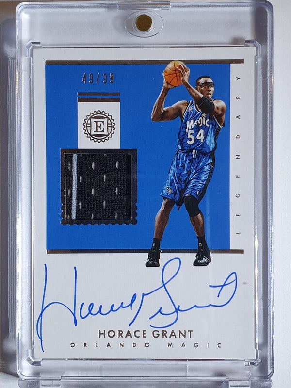 2018 Encased Horace Grant #PATCH AUTO /99 Game Worn Autograph - Rare