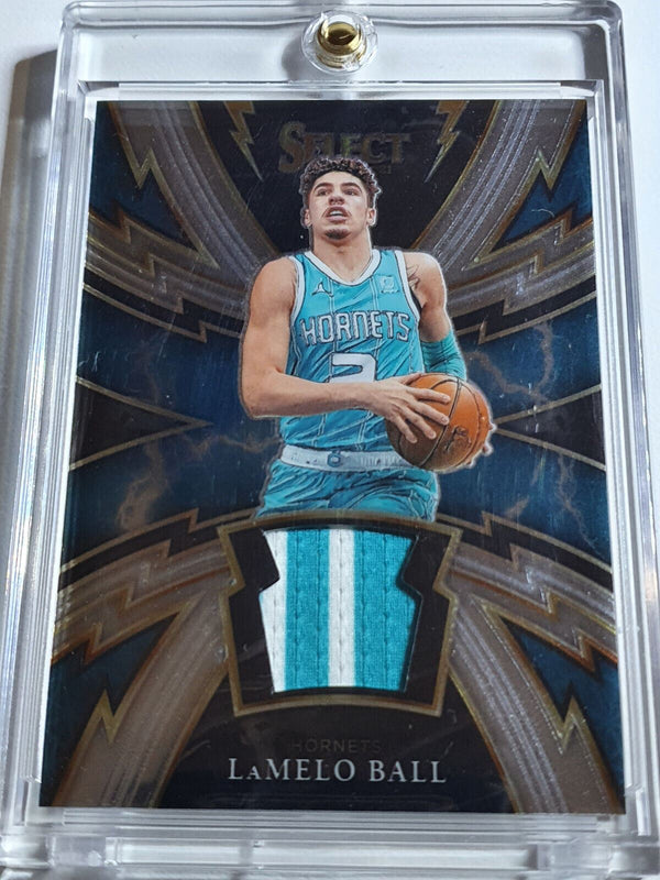 2020 Select Lamelo Ball Rookie #PATCH SPARKS 2 Color 2 Striped Jersey RC - Rare