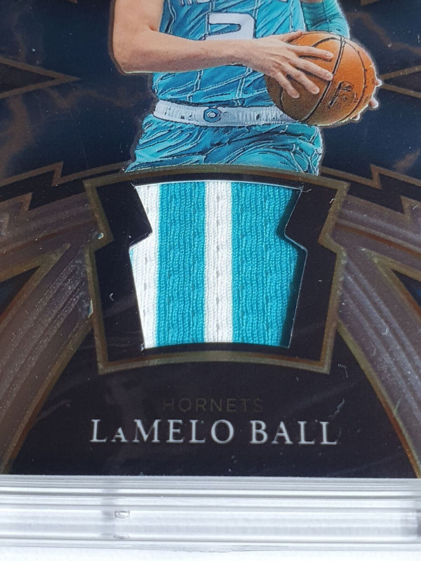 2020 Select Lamelo Ball Rookie #PATCH SPARKS 2 Color 2 Striped Jersey RC - Rare