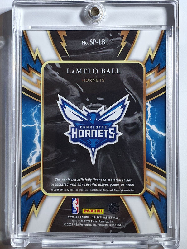 2020 Select Lamelo Ball Rookie #PATCH SPARKS 2 Color 2 Striped Jersey RC - Rare