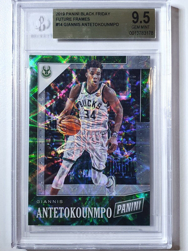 2019 Black Giannis Antetokounmpo #14 FUTURE FRAMES /99 Holo - BGS 9.5 (POP 1)