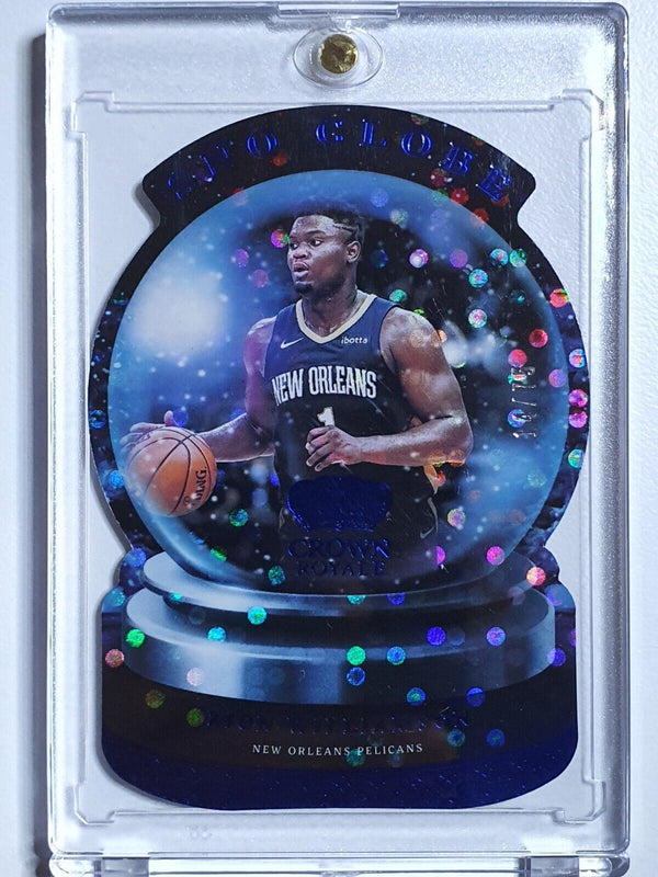 2021 Crown Royale Zion Williamson #10 BLUE HOLO /75 Sno Globe - Ready to Grade