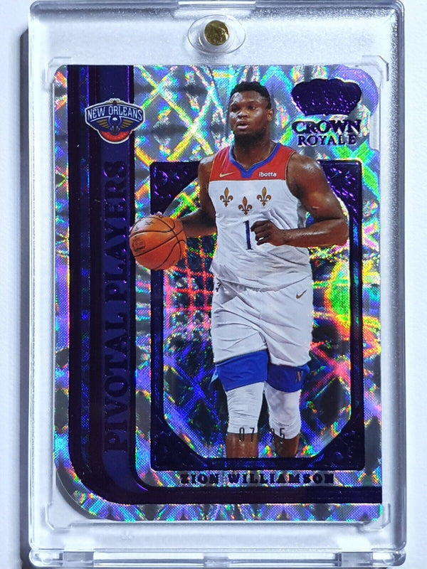 2021 Crown Royale Zion Williamson #3 PURPLE /25 Holo Pivotal Players - Rare