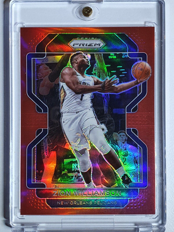 2021 Panini Prizm Zion Williamson #108 RED /299 Holo - Ready for Grading