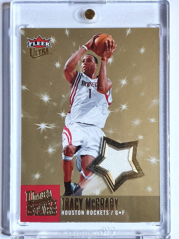 2007 Fleer Ultra Tracy McGrady #PATCH Game Worn Jersey - Ready to Grade