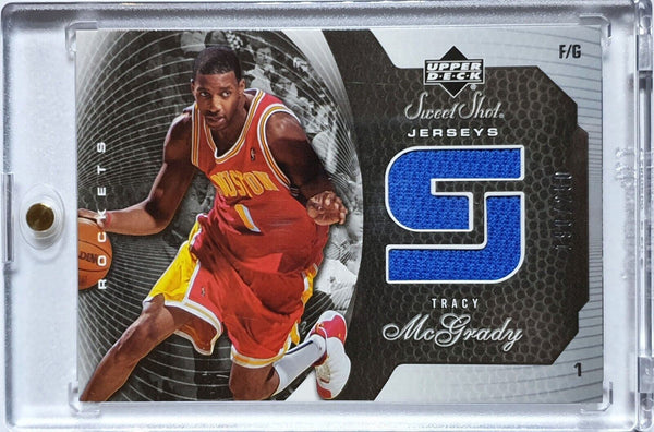 2005 Upper Deck Sweet Shot Tracy McGrady #PATCH /250 Game Worn Jersey - Rare