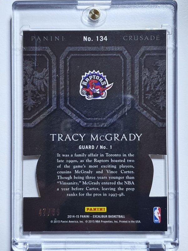 2014 Excalibur Tracy McGrady #134 ORANGE /60 Die Cut Prizm - Rare